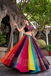 Multicolour Pure Rayon Navratri Lehenga With Blouse Wholesalers In India Nnk1703 
